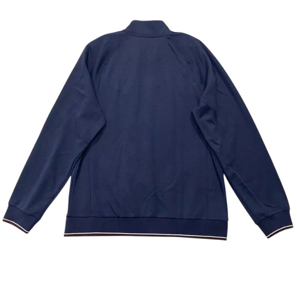 NEW Robert Graham Deluxe Knit Lightweight Jacket | Navy - Picture 11 of 13